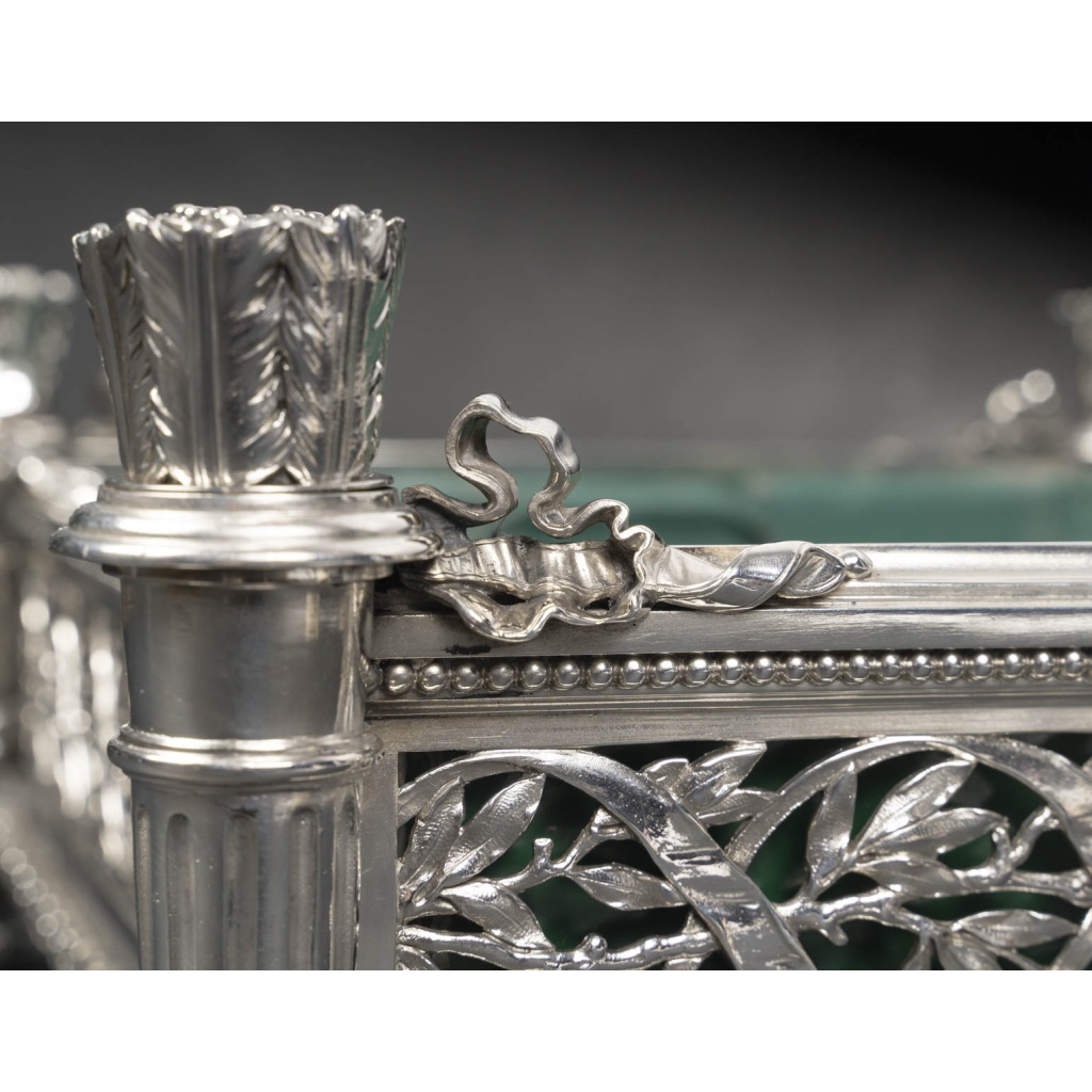 A. AUCOC – Jardinière en argent massif Epoque NAPOLEON III 14