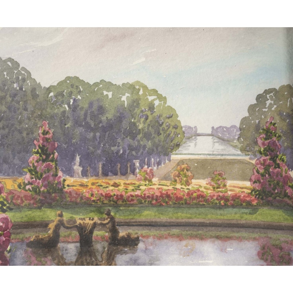 Jardins de Versailles, peints par Geo Duchesnes, fin XIXème siècle 8
