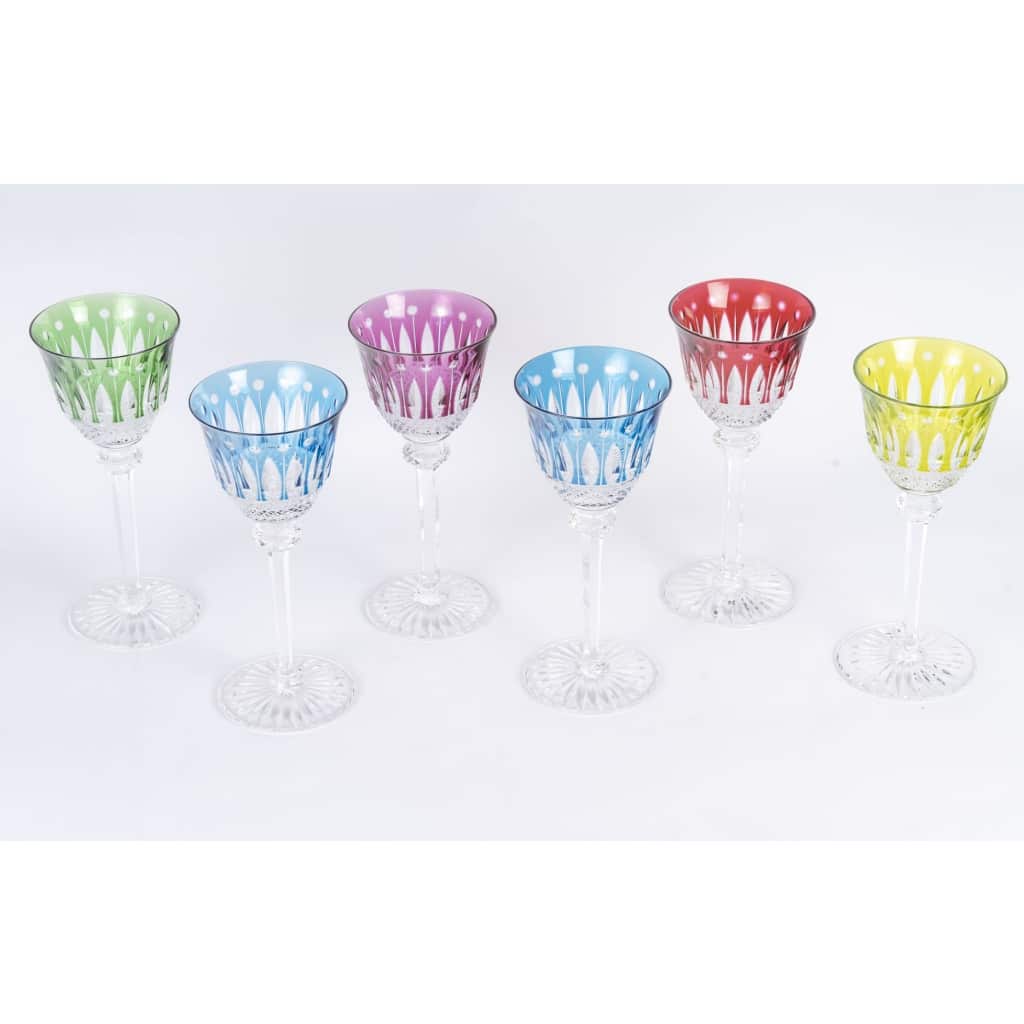 Saint-Louis, Six verres à vin en cristal 3