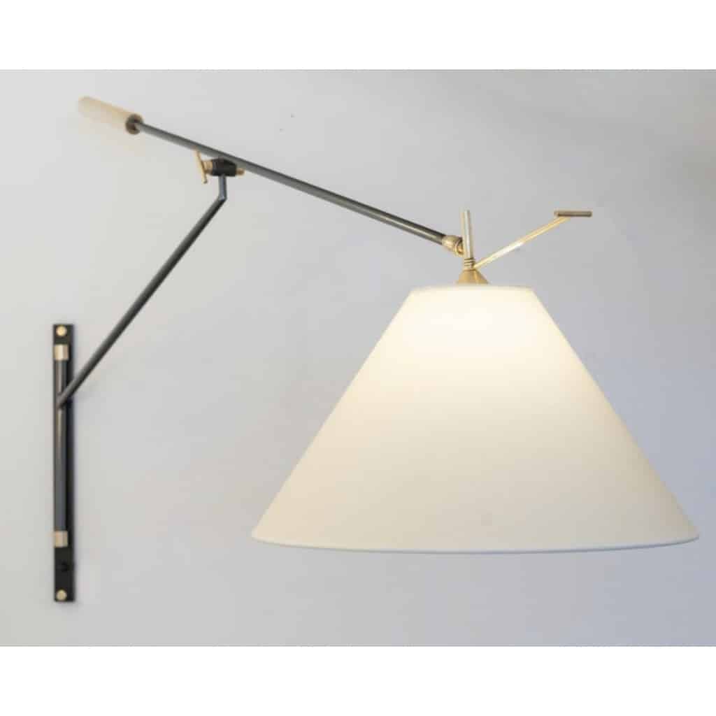 1950 Grande applique murale par Maison Arlus 10