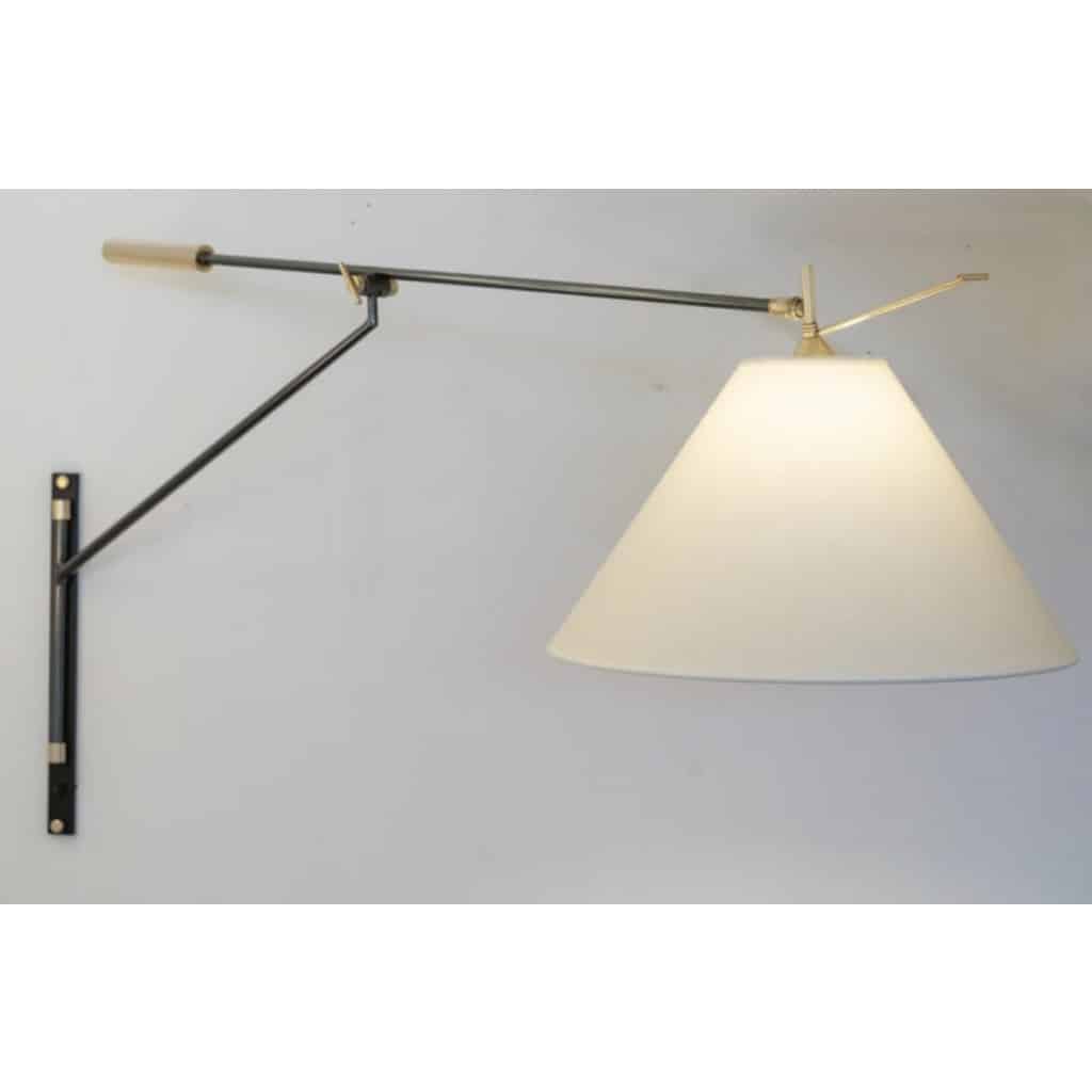 1950 Grande applique murale par Maison Arlus 8