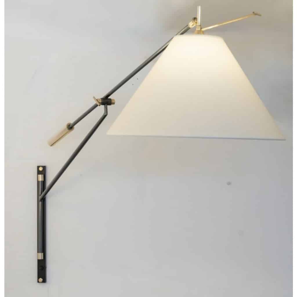 1950 Grande applique murale par Maison Arlus 5