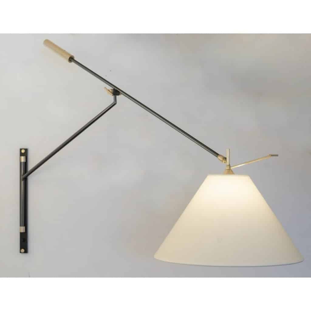 1950 Grande applique murale par Maison Arlus 3