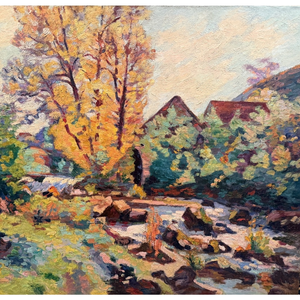 GUILLAUMIN Armand Creuse Le moulin Bouchardon en octobre 1913 Huile sur toile signée Certificat d’authenticité 4 GUILLAUMIN Armand Creuse Le moulin Bouchardon en octobre 1913 Huile sur toile signée Certificat d’authenticité 4
