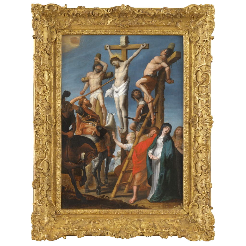 La Crucifixion ou « le Coup de lance », école lorraine du 17e siècle