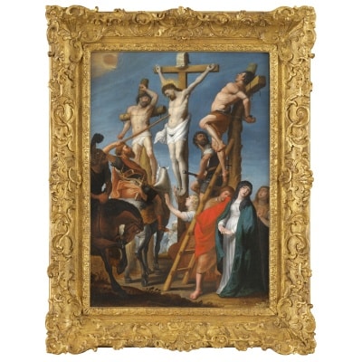 La Crucifixion ou « le Coup de lance », école lorraine du 17e siècle 2