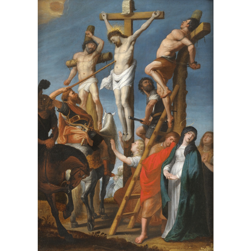 La Crucifixion ou « le Coup de lance », école lorraine du 17e siècle 3