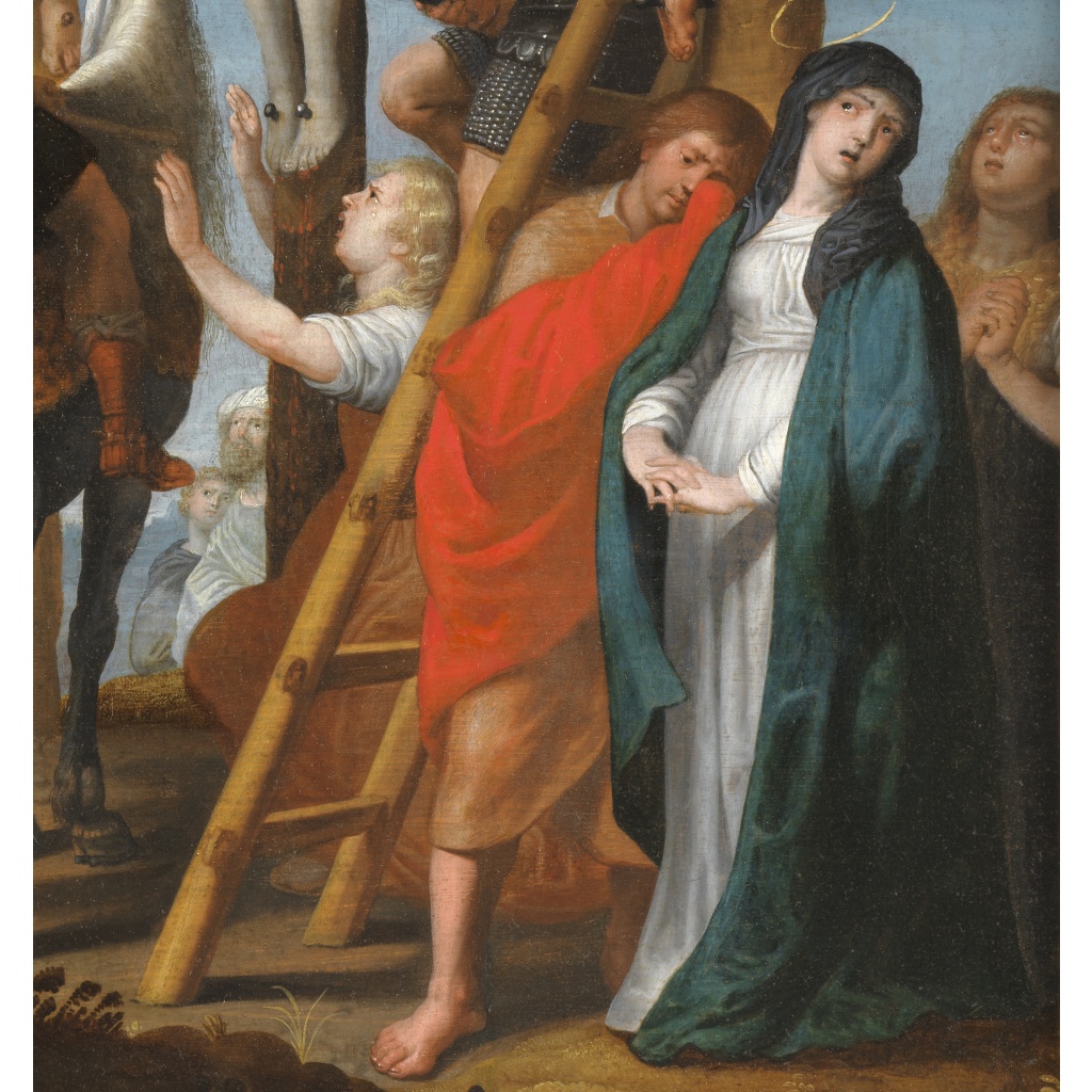 La Crucifixion ou « le Coup de lance », école lorraine du 17e siècle 7