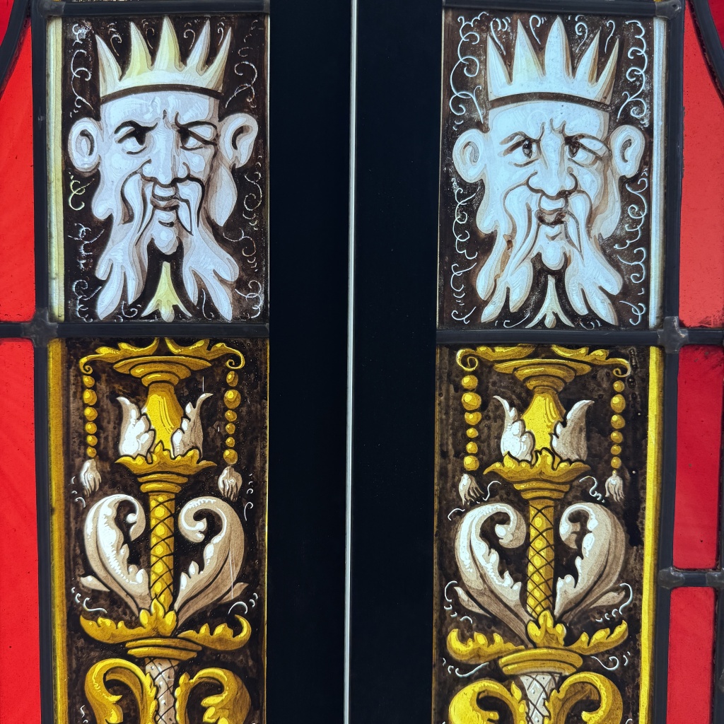 Vitraux aux profils (H165cm L111cm) 14