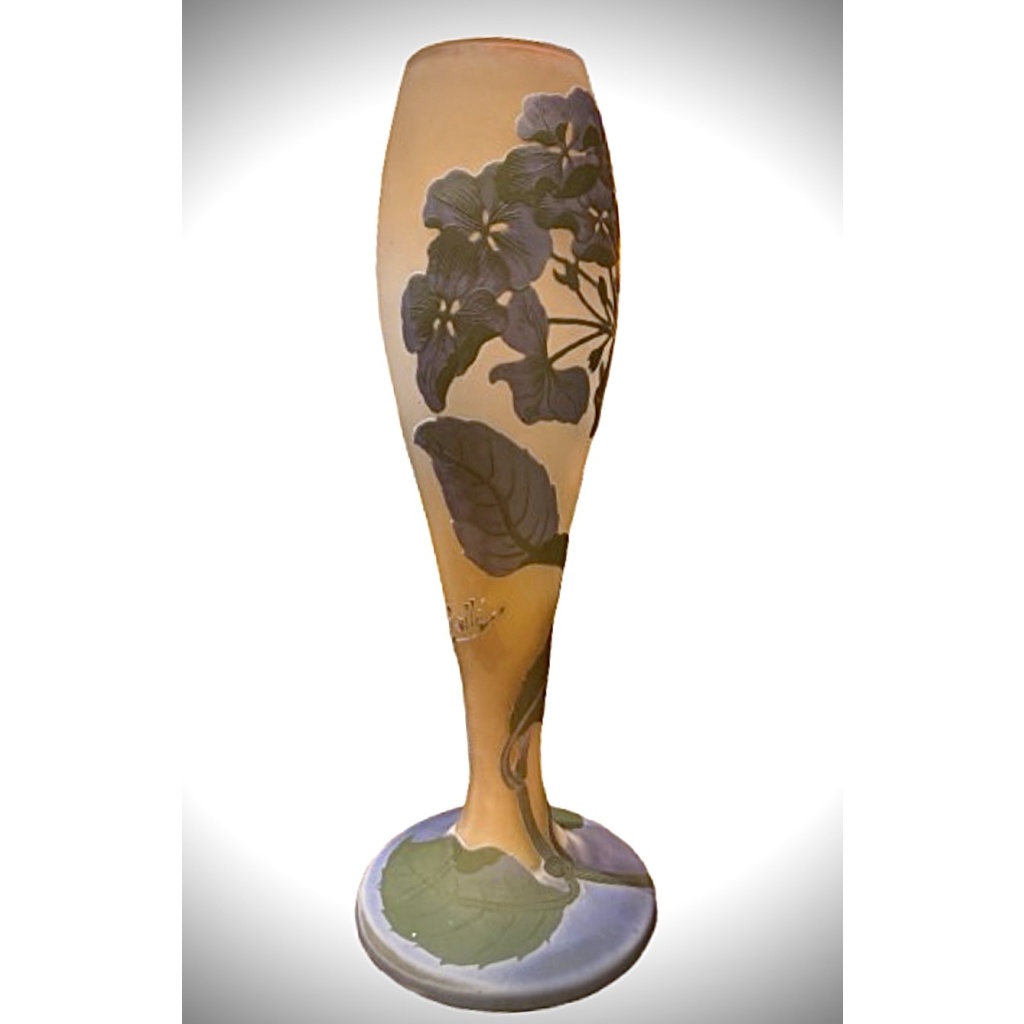 JOLI VASE DES ÉTABLISSEMENTS GALLÉ A DÉCOR D HORTENSIAS 4 JOLI VASE DES ÉTABLISSEMENTS GALLÉ A DÉCOR D HORTENSIAS 4