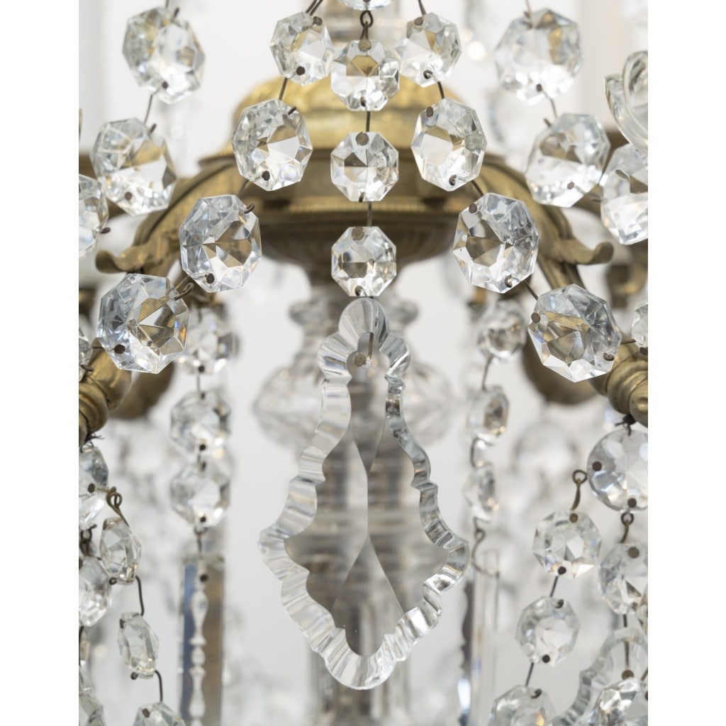 Grand Lampadaire de Style Louis XV – Bronze & Cristal 5 Grand Lampadaire de Style Louis XV – Bronze & Cristal 5
