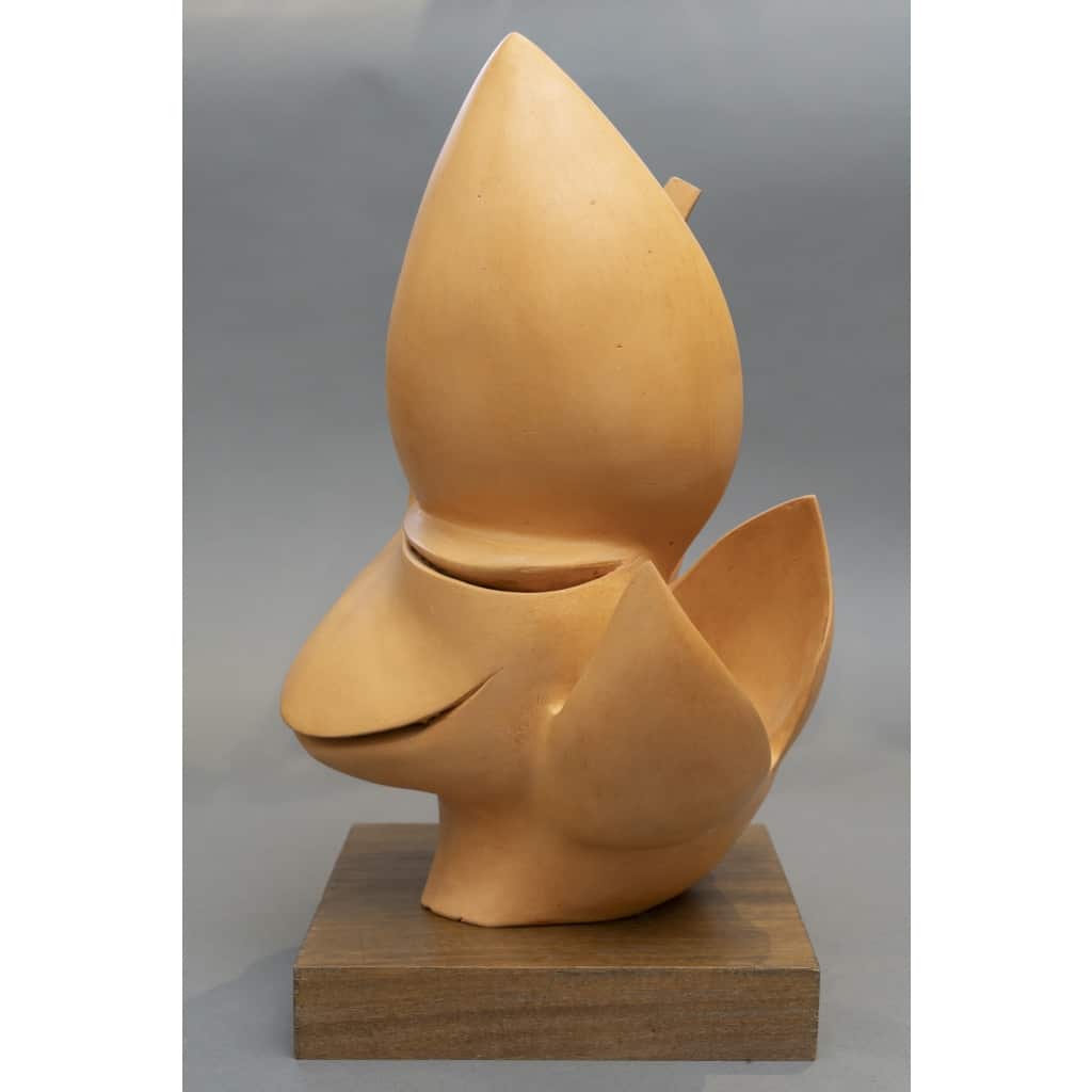 Sculpture Abstraite en Terre Cuite – Bernard Grassias 11