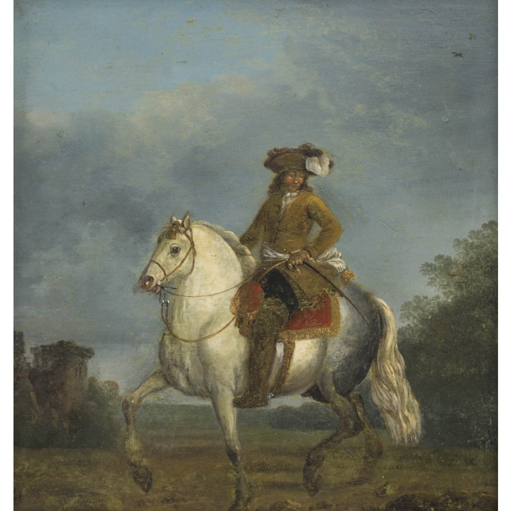 Paire de portraits équestres. Ecole hollandaise du XVIIème siècle 7