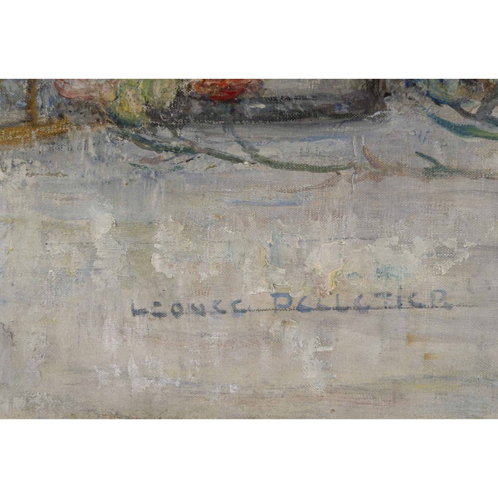 Nature morte aux fruits et porcelaine, Léonce PELLETIER (1869-1950) 6