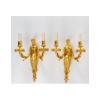 Paire d&rsquo;appliques de style Louis XVI. XIXème siècle. 6