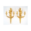 Paire d&rsquo;appliques de style Louis XVI. XIXème siècle. 5
