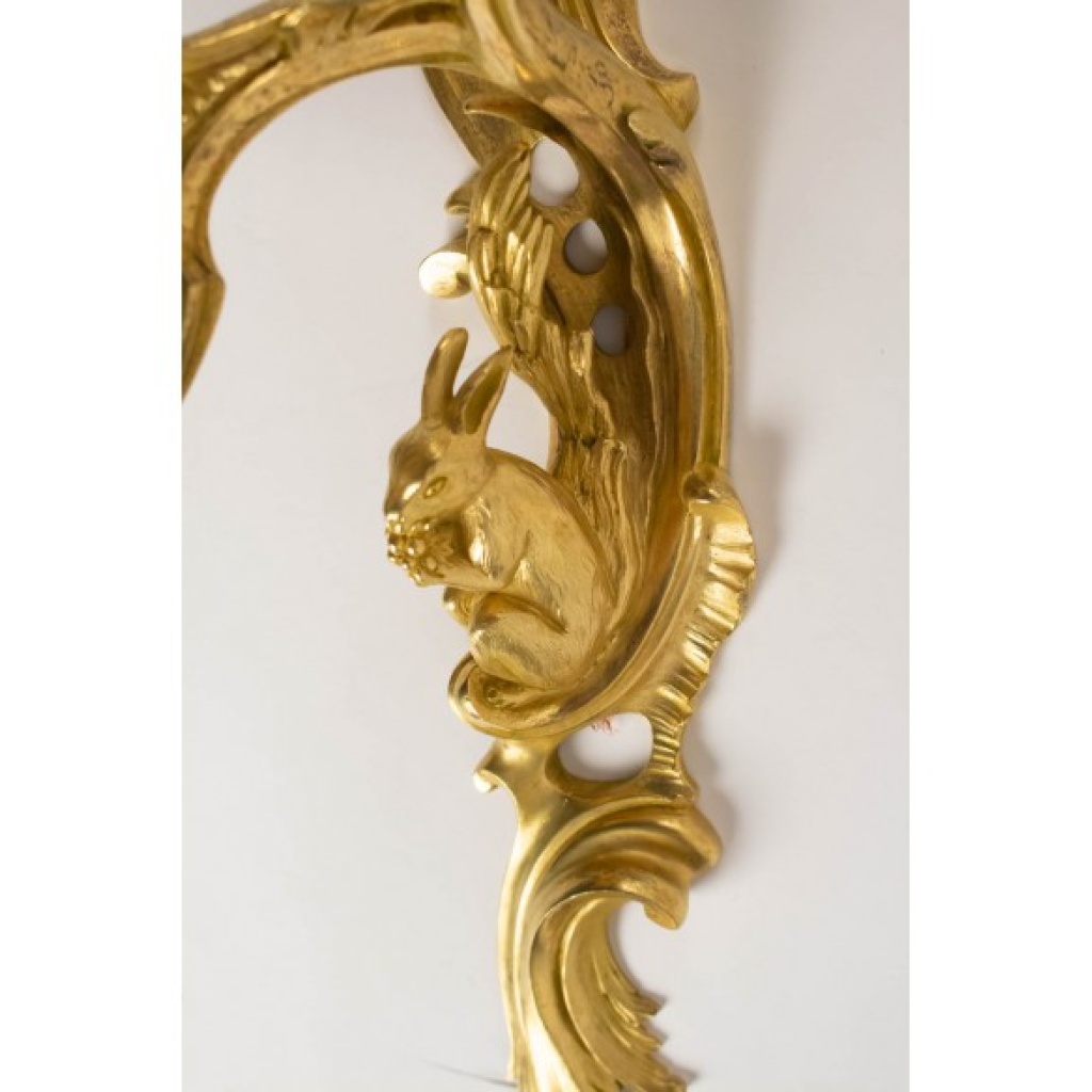 Paire d&rsquo;appliques de style Louis XV. XIXème siècle. 7