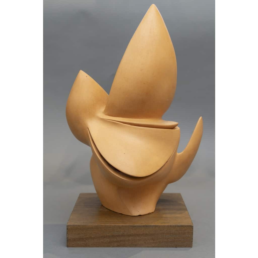 Sculpture Abstraite en Terre Cuite – Bernard Grassias 8
