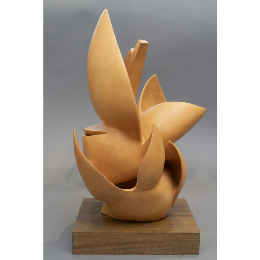 Sculpture Abstraite en Terre Cuite – Bernard Grassias 7