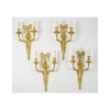 Suite de quatre appliques de style Louis XVI. XIXème siècle. 4